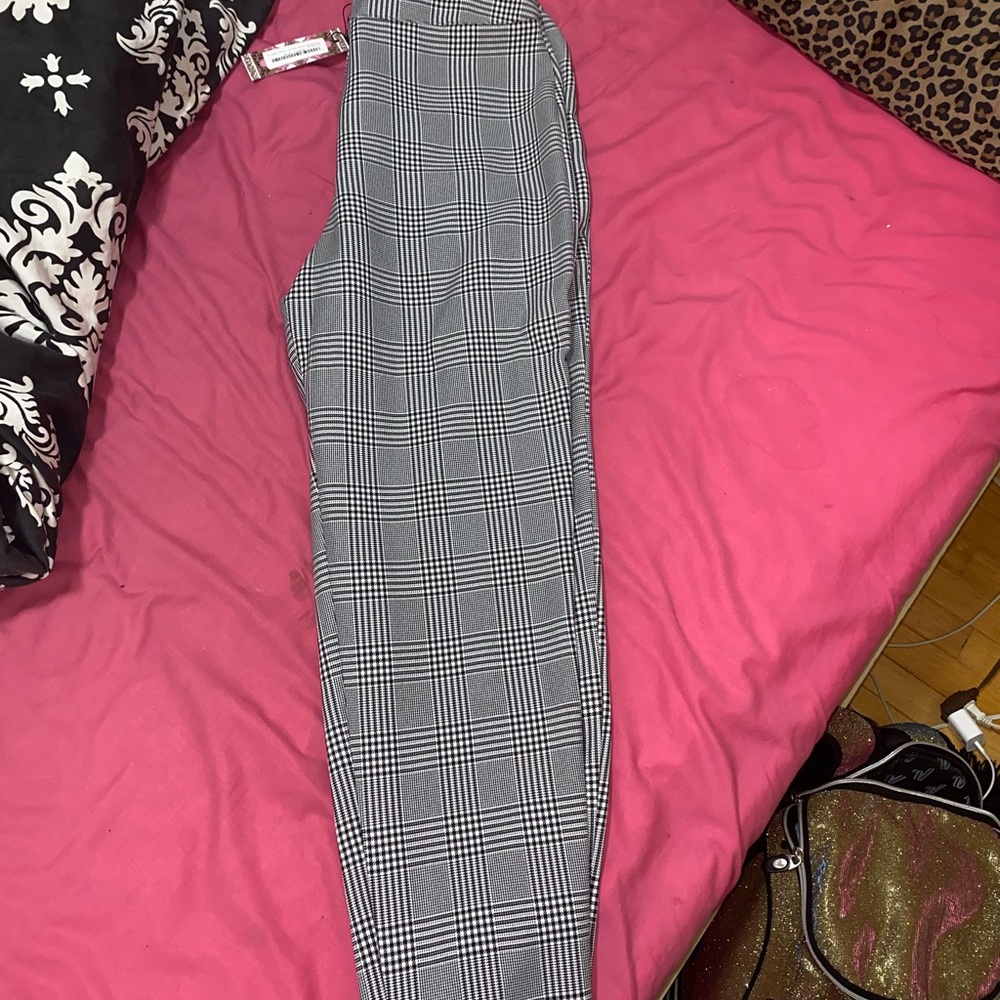 Y’all checkered woven dress pants